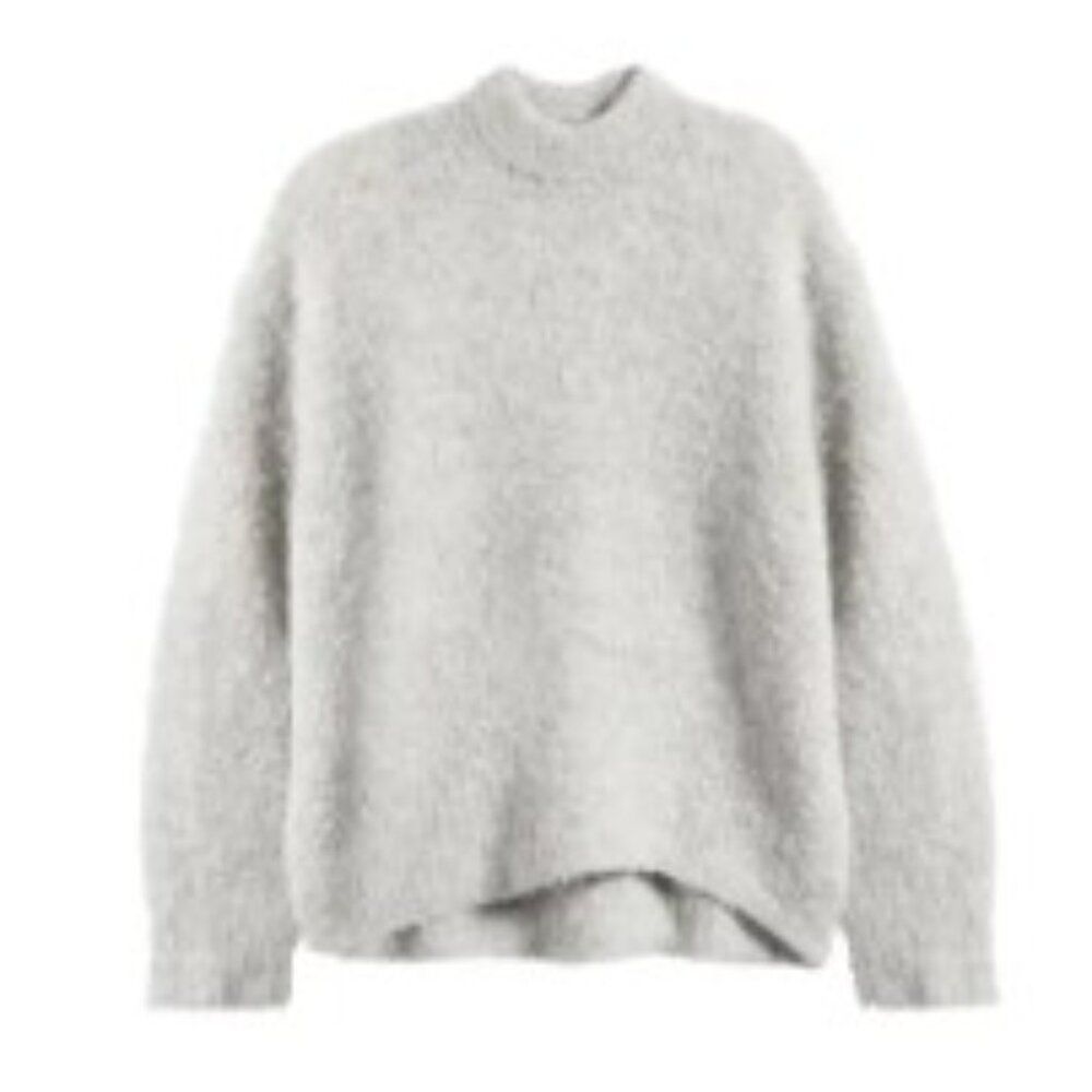 Madewell Wool & Alpaca Blend Bouclé Oversize Sweater